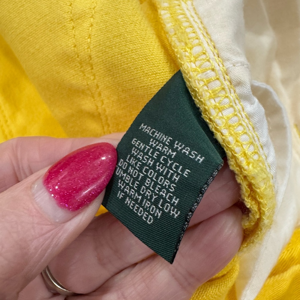 Lauren Jeans Co by Ralph Lauren Modern Straight Ankle Jeans in Yellow Size 12 - Picture 6 of 10